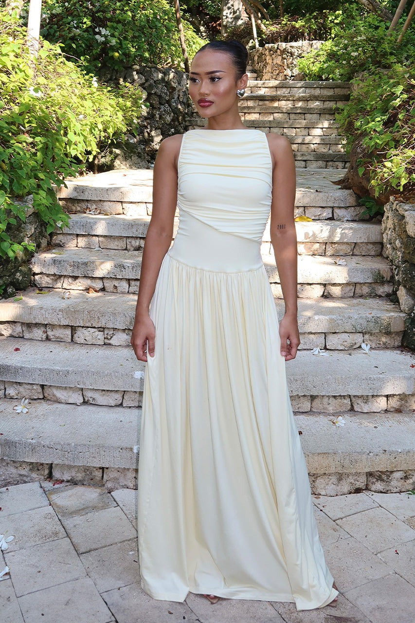 Runaway The Label | Nalla Maxi Dress - Lemon