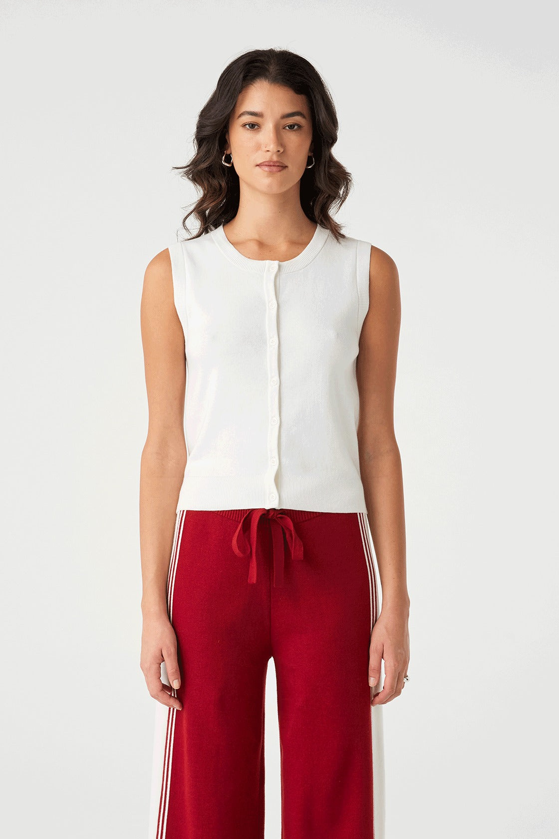 Arcaa Movement | Finley Button Up Vest - Cream