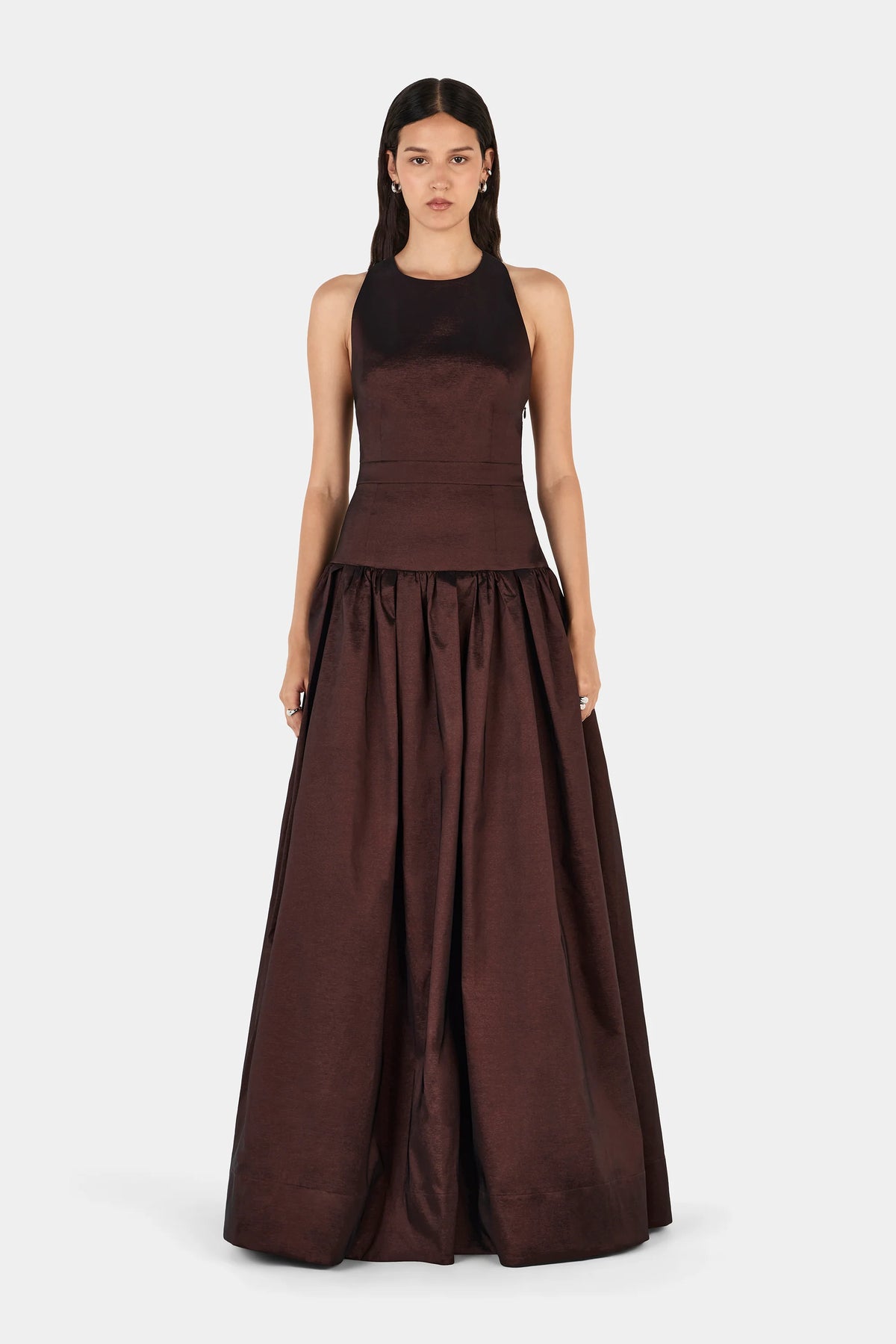 Hansen & Gretel | Iris Taffeta Gown - Choc