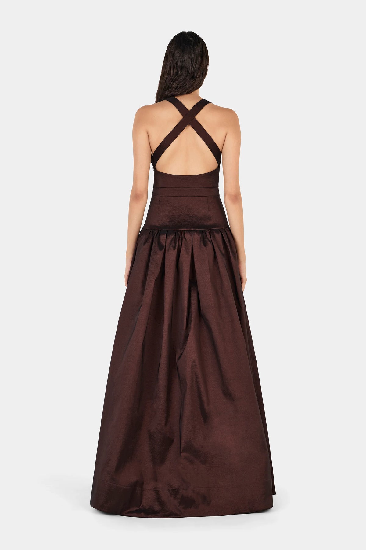 Hansen & Gretel | Iris Taffeta Gown - Choc