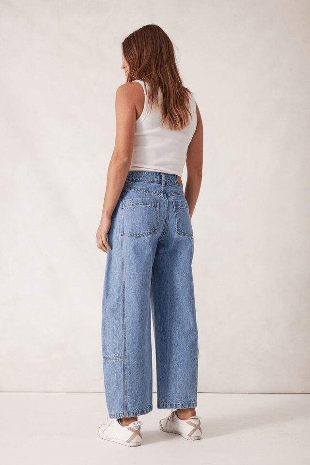 Ceres Life | Demi Barrel Jean - Vintage Blue