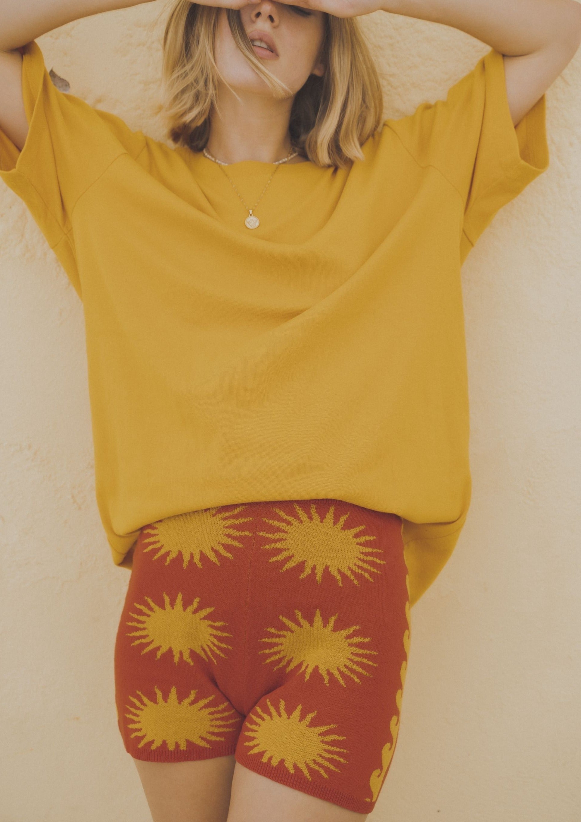Ciao Ciao Vacation | Low Key Logo Tee - Yellow