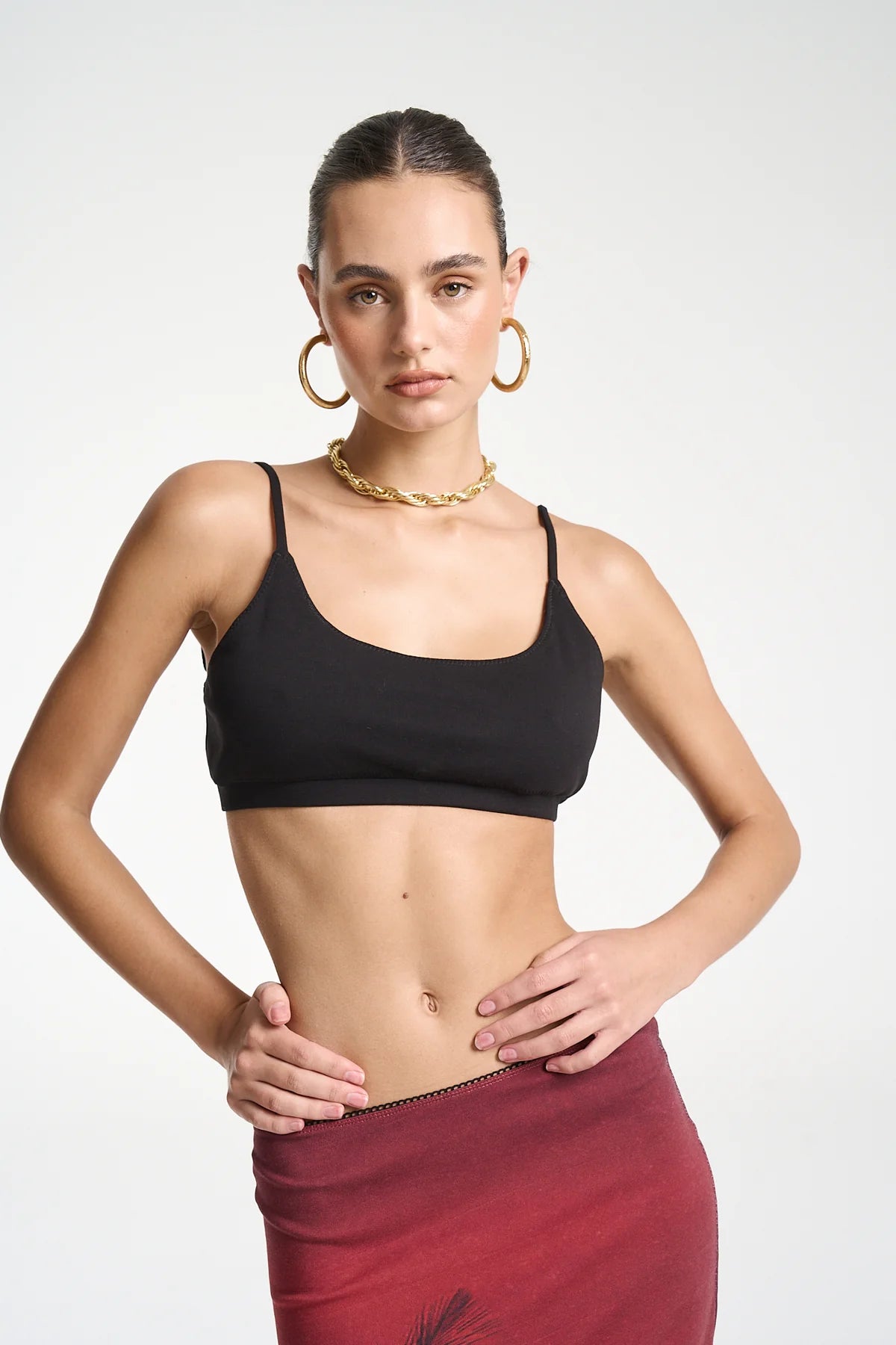 Summi Summi | Sporty Crop - Black