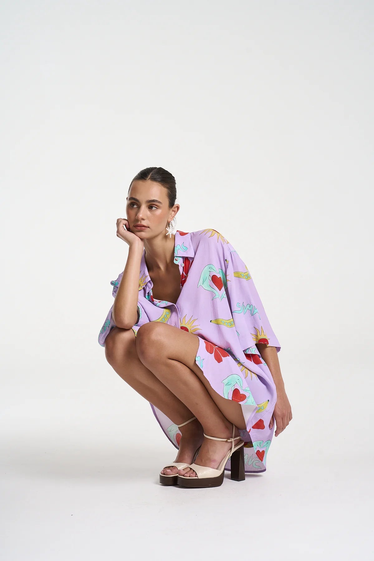 Summi Summi | Big Shirt - Lilac Troppo