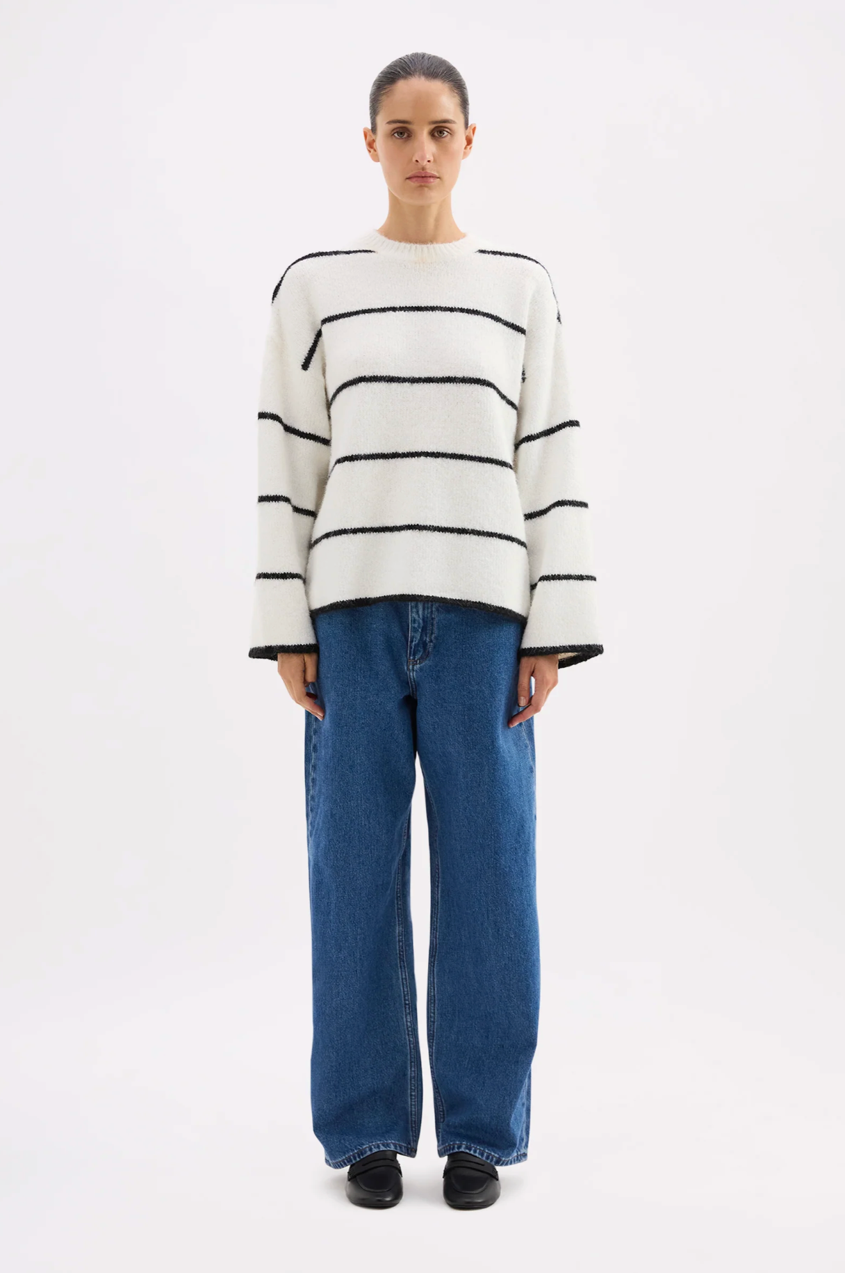 Nude Lucy | Colter Knit - Black Stripe