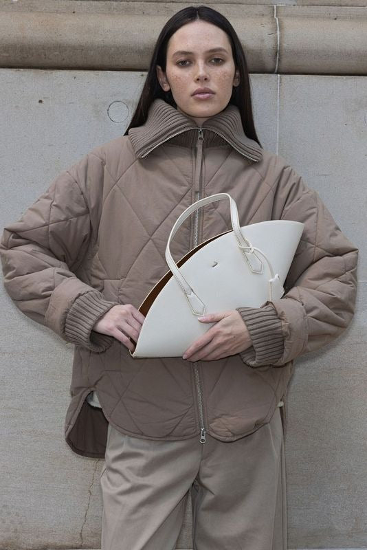 Arcaa Movement | Reece Quilted Jacket - Taupe