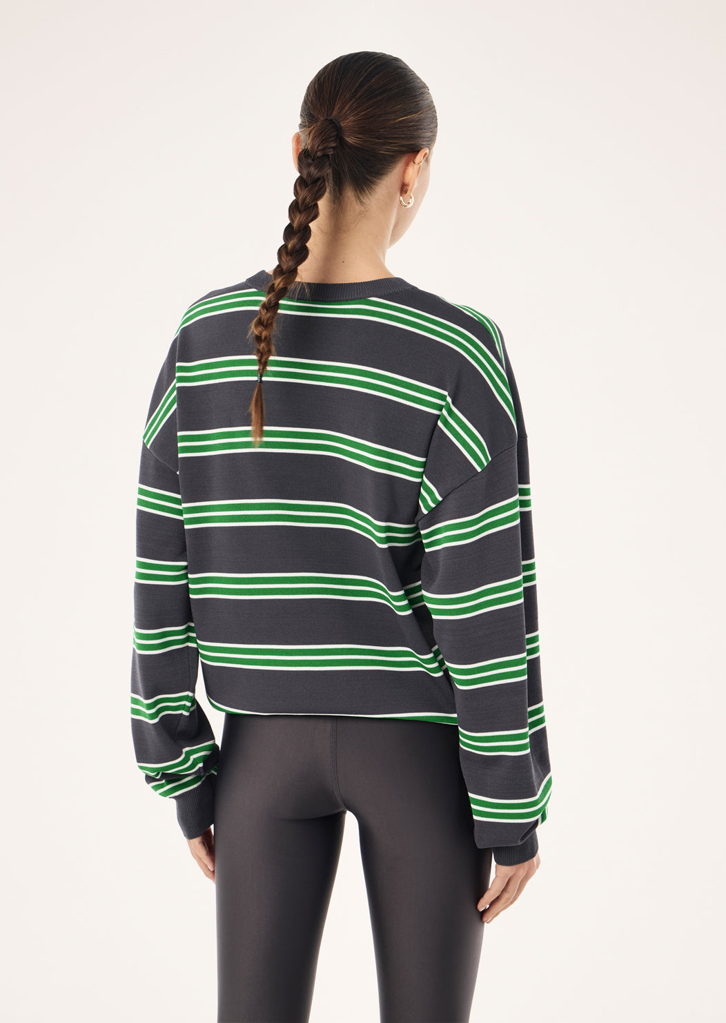 PE Nation | Retreat Stripe Sweater - Iron Stripe