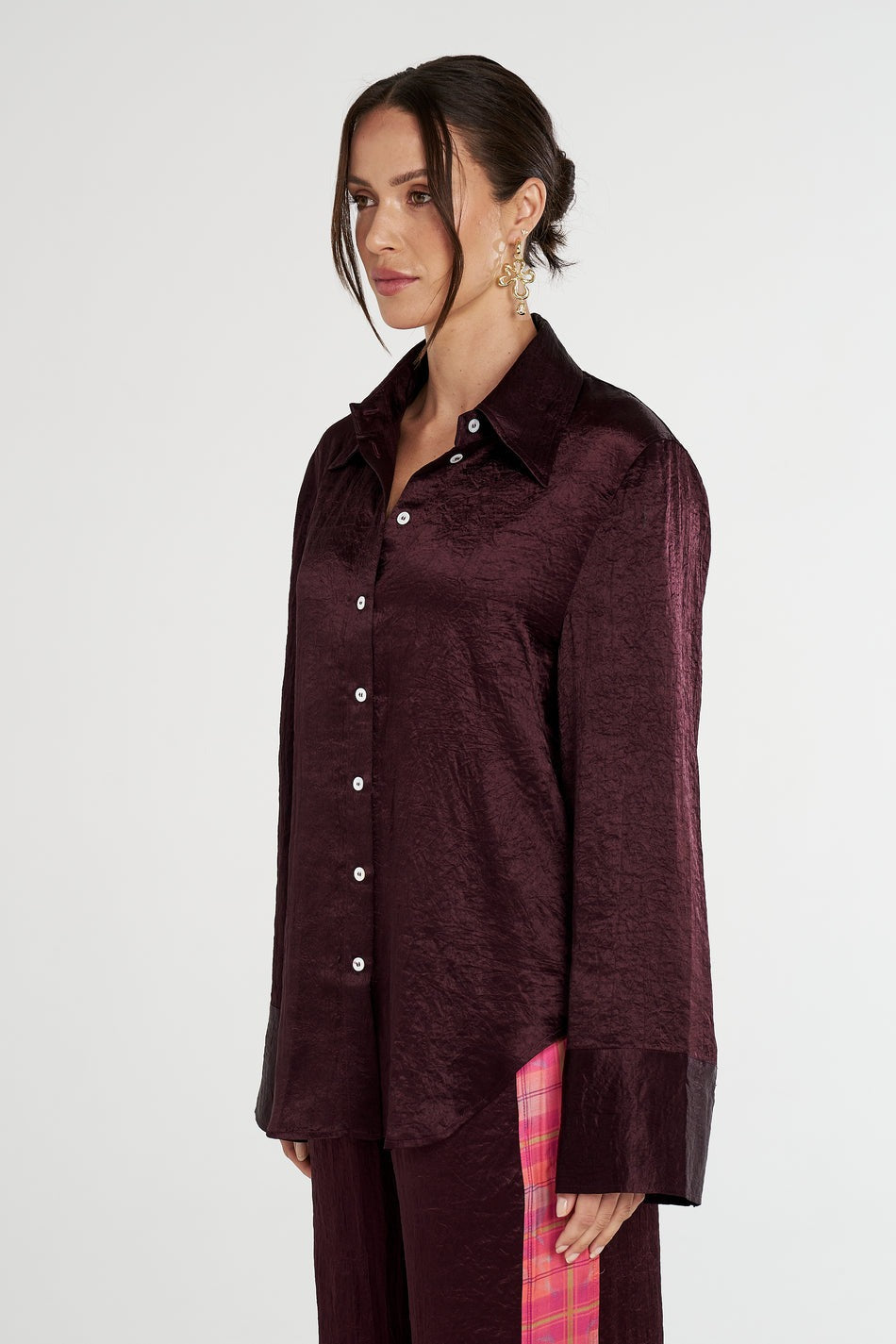 Summi Summi | Cuff Shirt - Plum