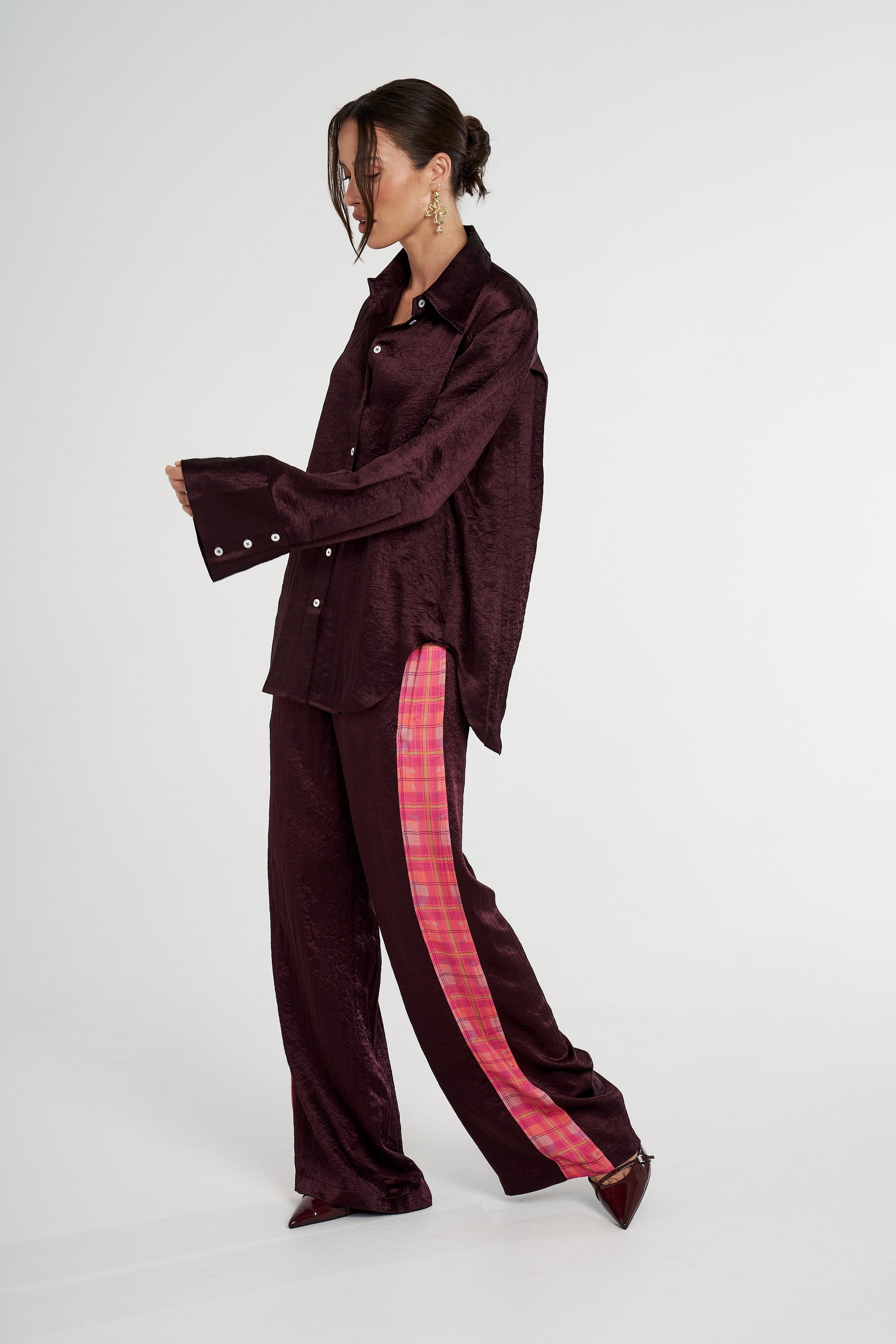 Summi Summi | Cuff Shirt - Plum