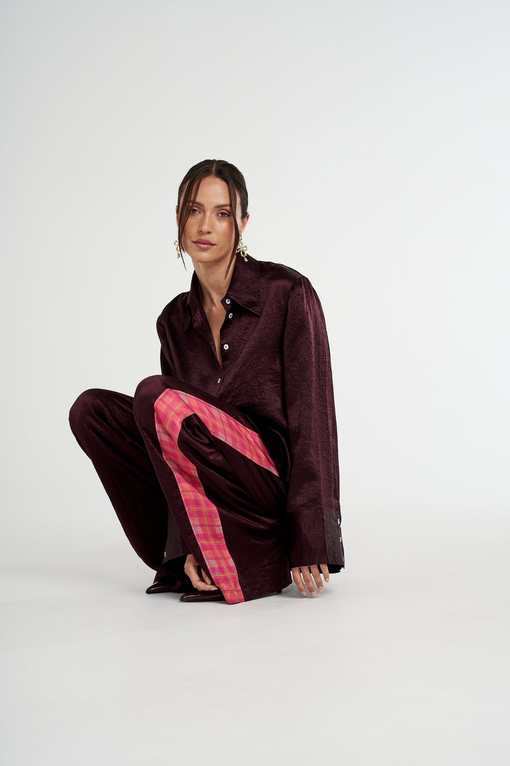 Summi Summi | Cuff Shirt - Plum
