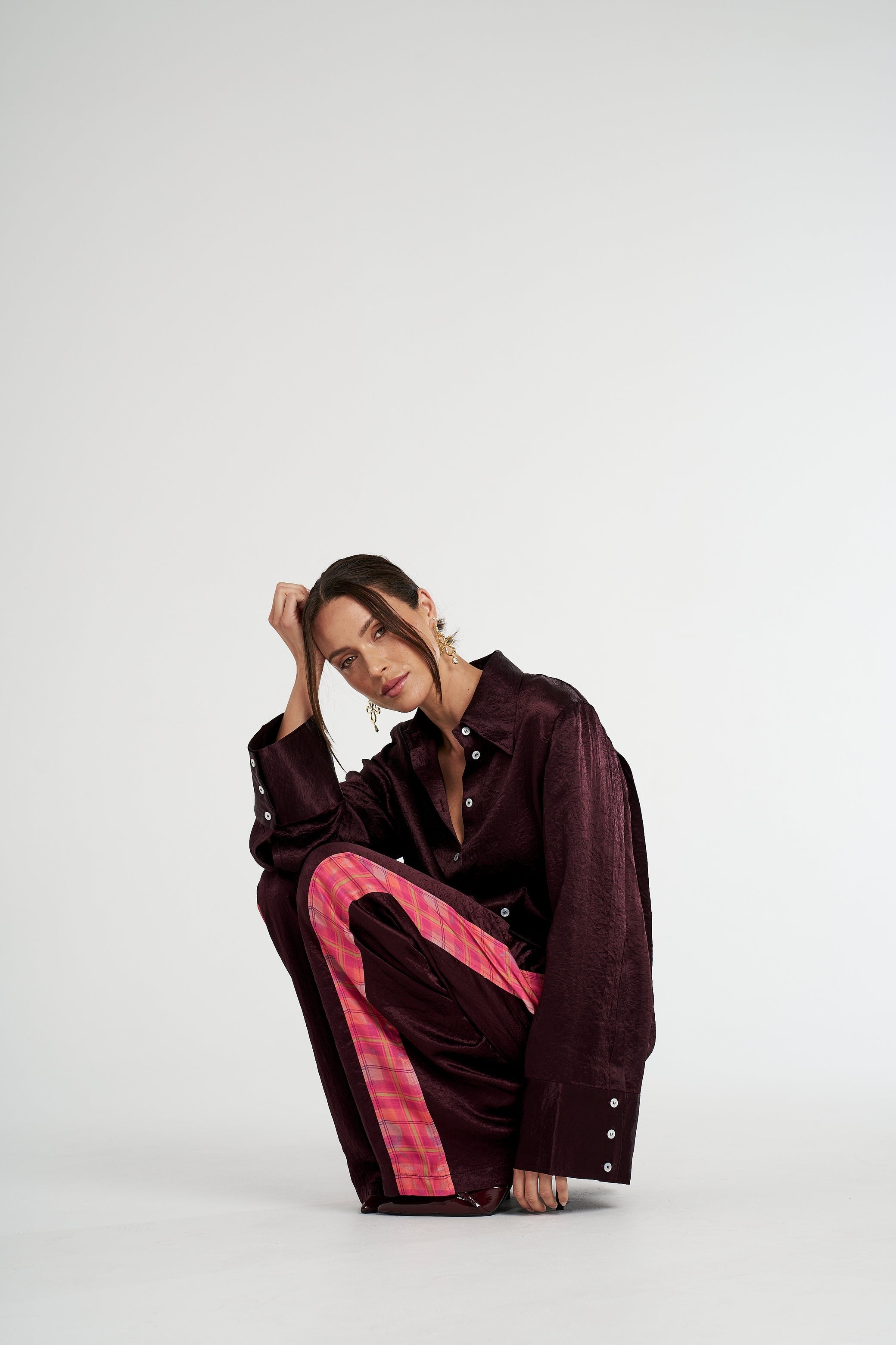 Summi Summi | Cuff Shirt - Plum
