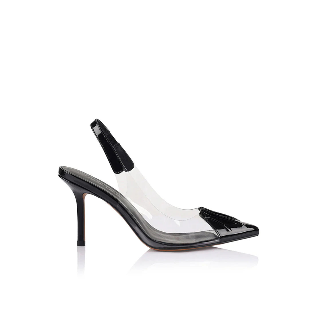 Lana Wilkinson | Remi Pump Vinylite & Black Patent Leather
