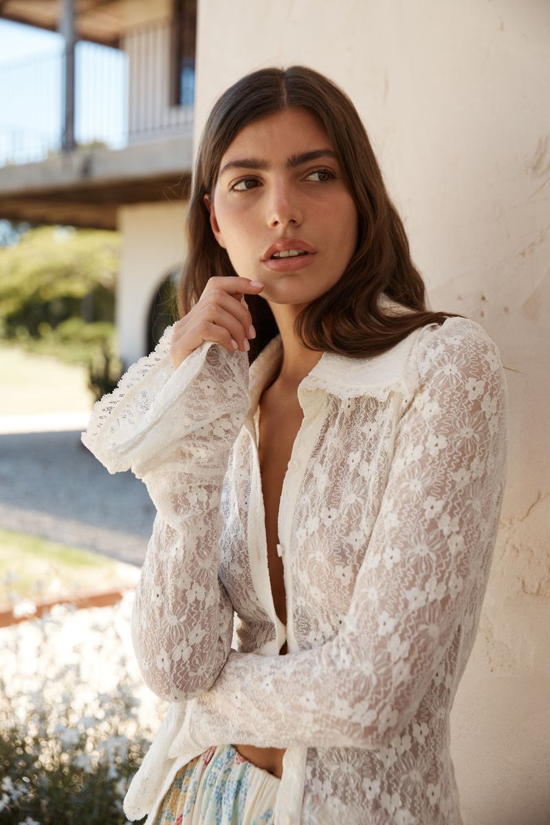 Roame | Daisie Shirt - Cameo Lace