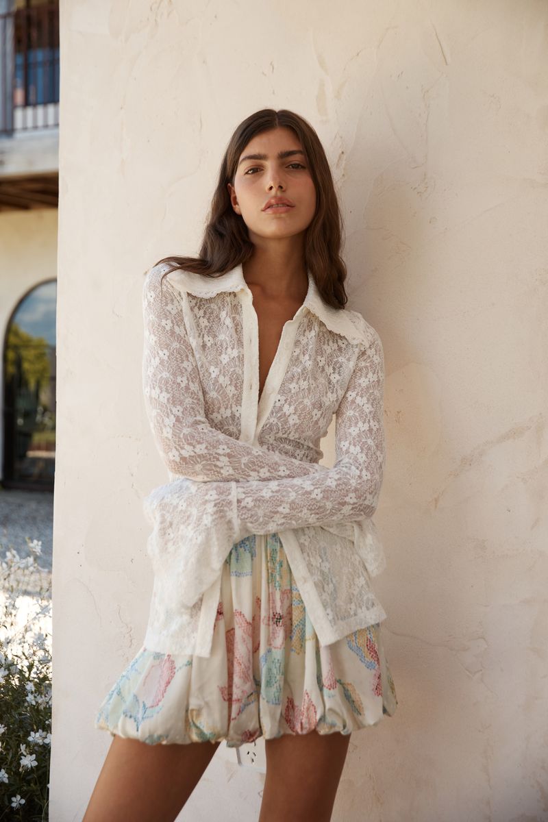 Roame | Daisie Shirt - Cameo Lace
