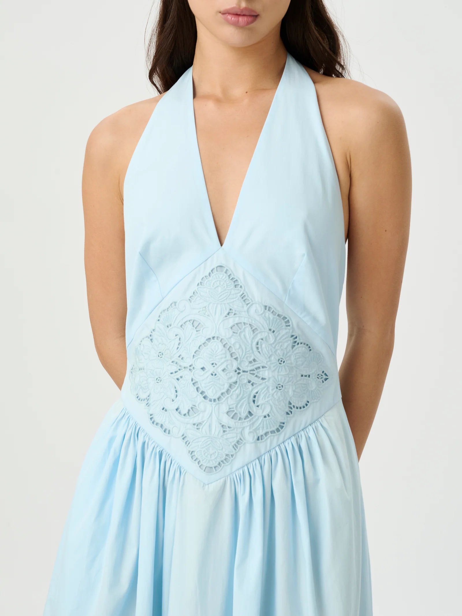 Roame | Maddie Halter Dress - Powder Blue