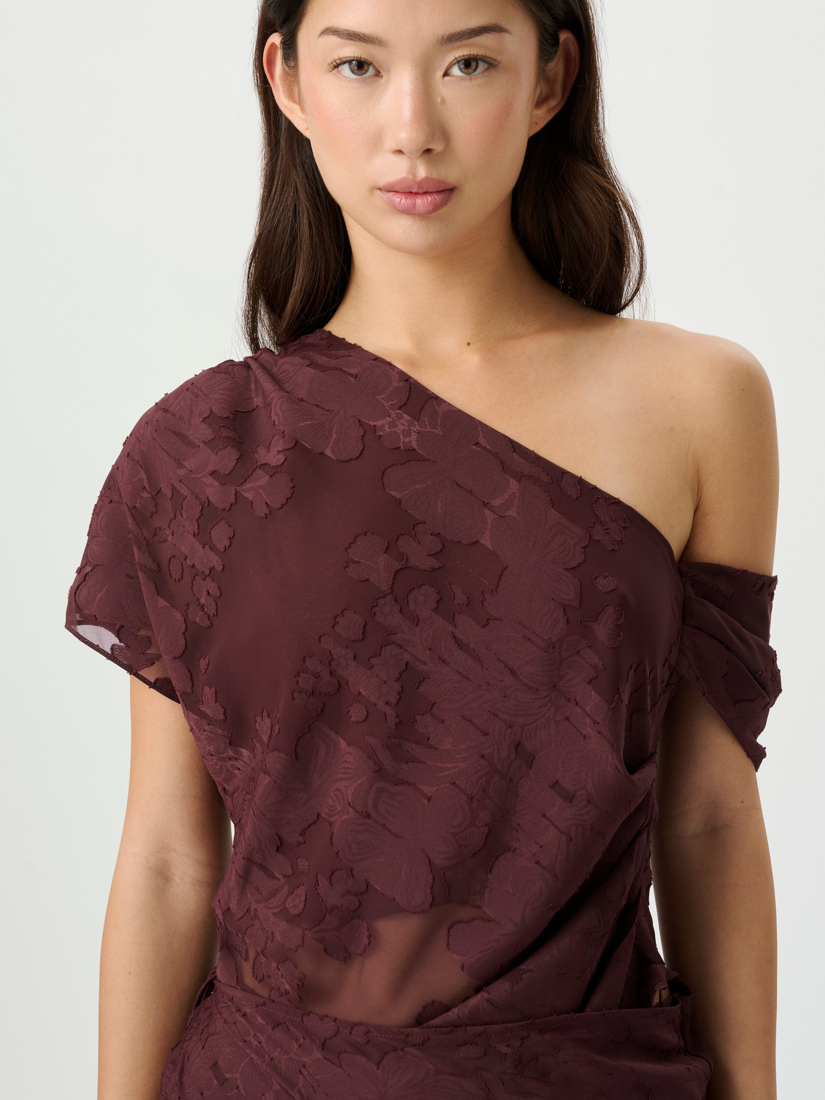 Roame | Marcel Top - Mulburry Jacquard
