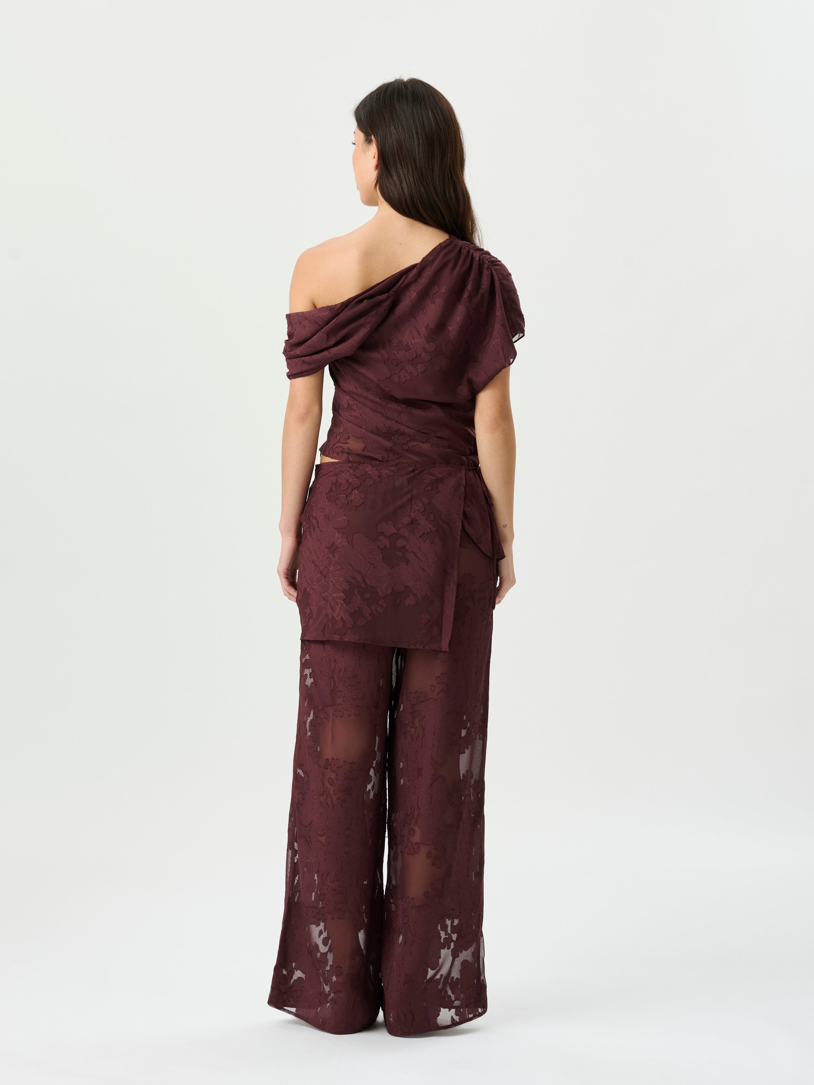 Roame | Marcel Top - Mulburry Jacquard