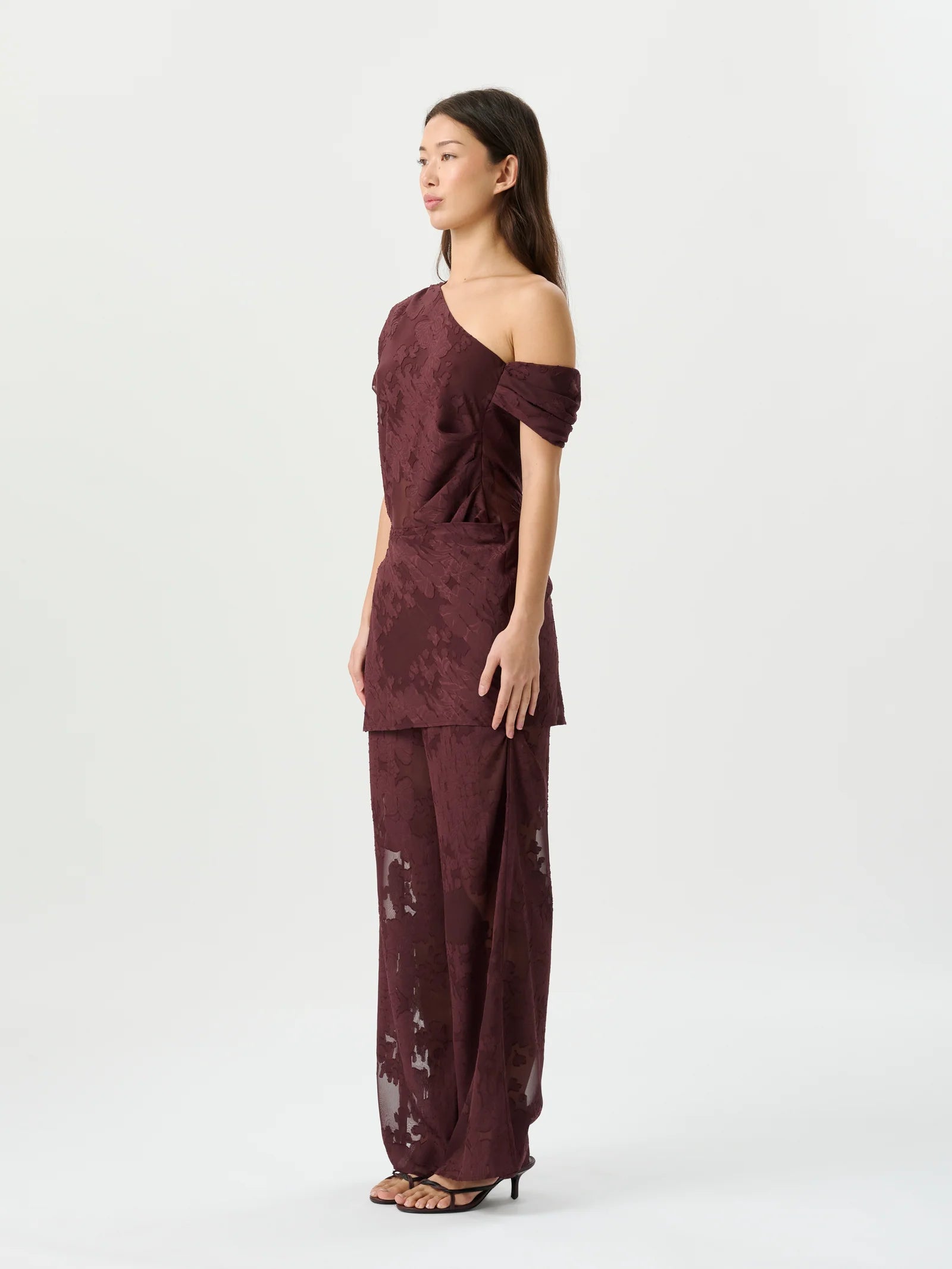Roame | Tallow Pant - Mulburry Jacquard