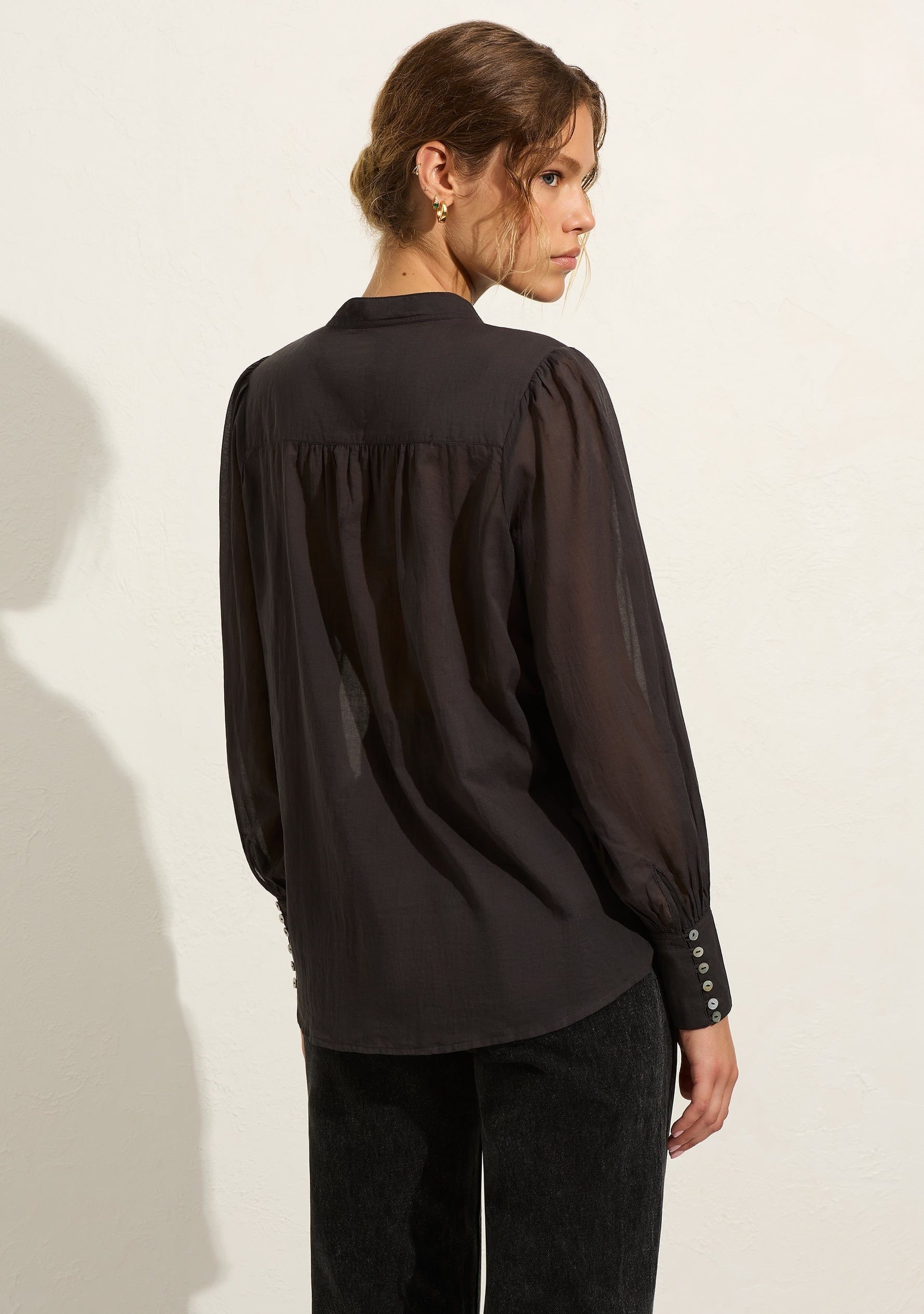 Auguste | Sadie Blouse - Charcaol