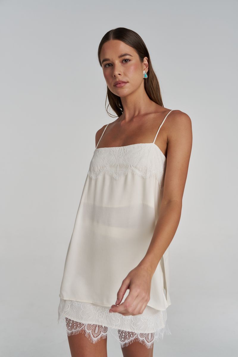 Summi Summi | Florence Shift Top - White