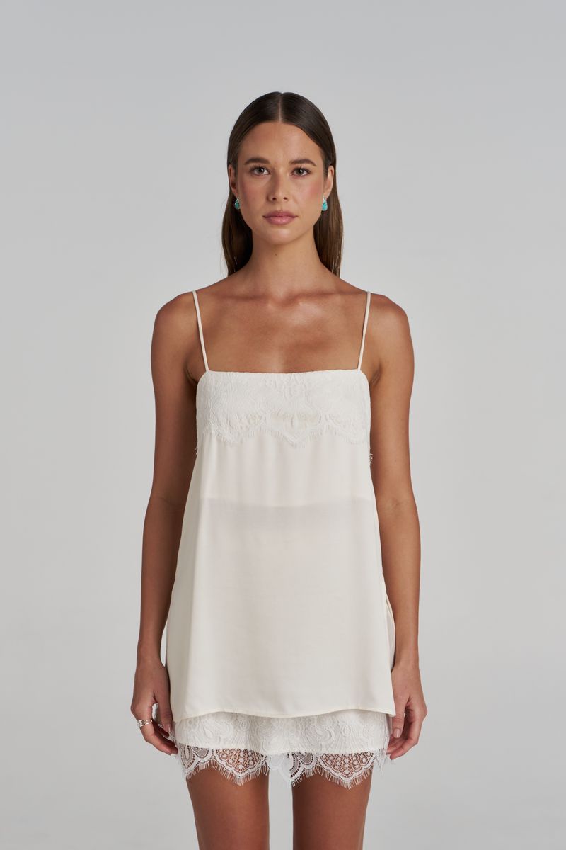 Summi Summi | Florence Shift Top - White