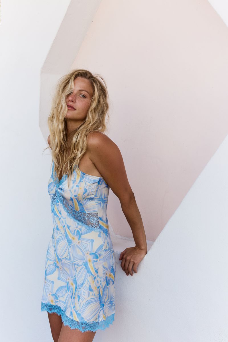 Summi Summi | Siren Lace Mini Dress - Orchid Prism