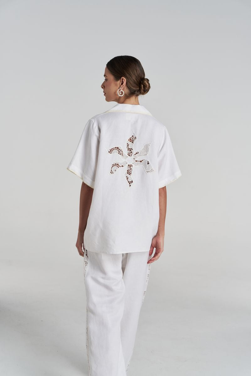 Summi Summi | SS Anglaise Shirt - White