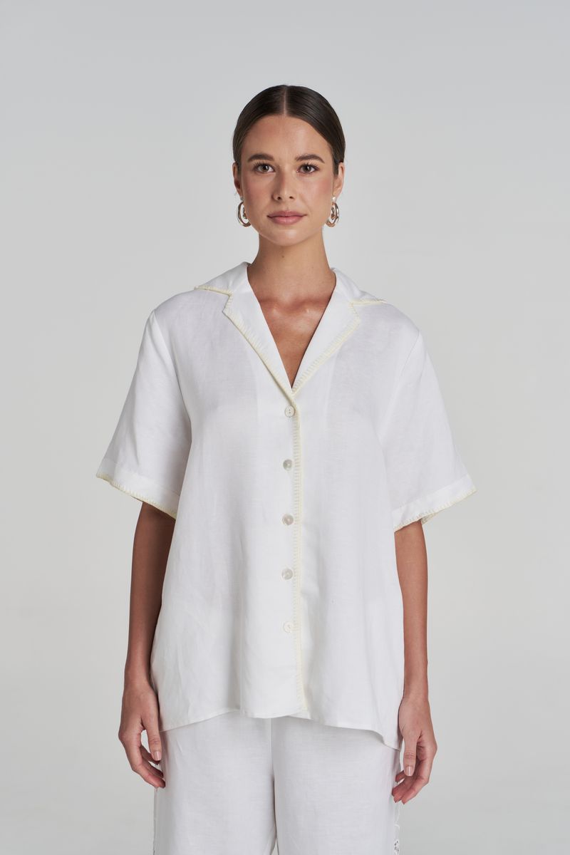 Summi Summi | SS Anglaise Shirt - White
