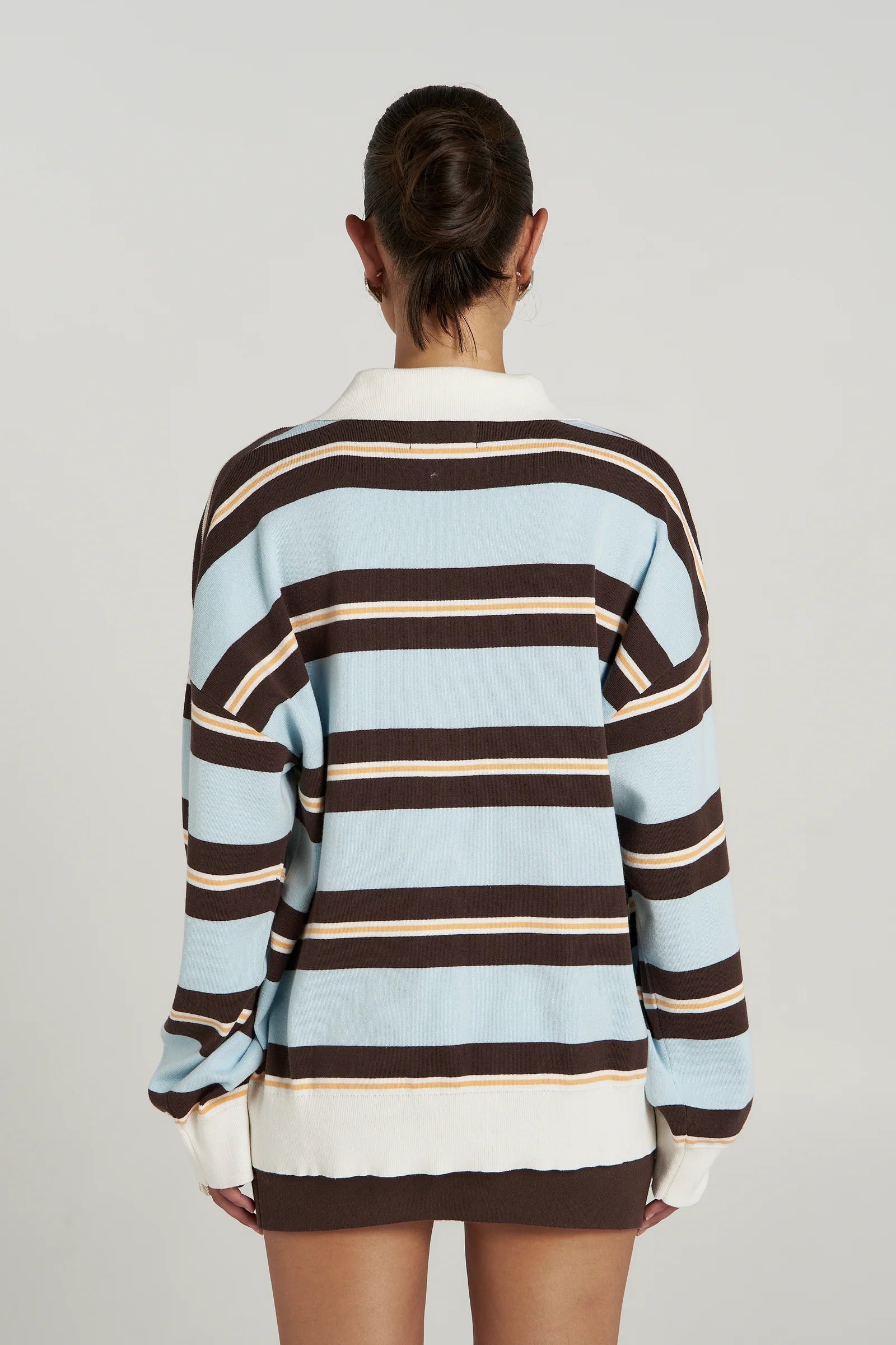 Summi Summi | Stripe LS Polo - Aperol Stripe
