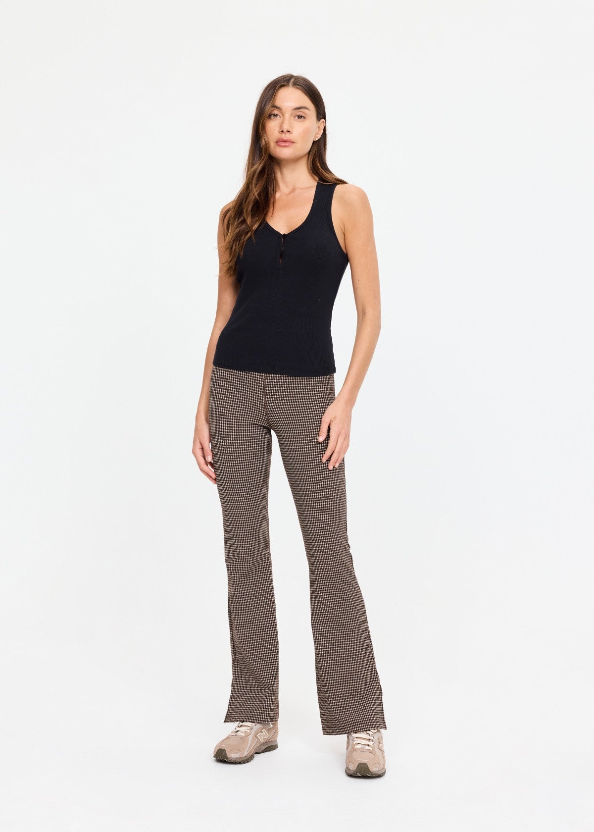 The Upside | Charli Button Tank Top - Black