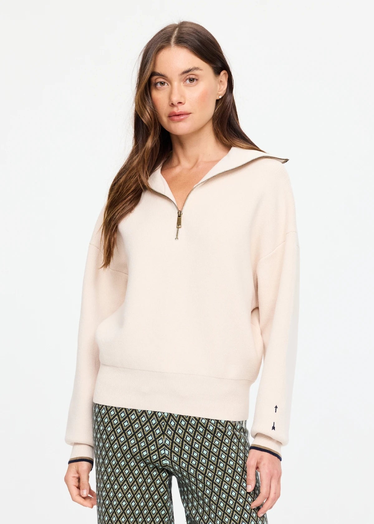 The Upside | Kairo Half Zip Knit - Cream