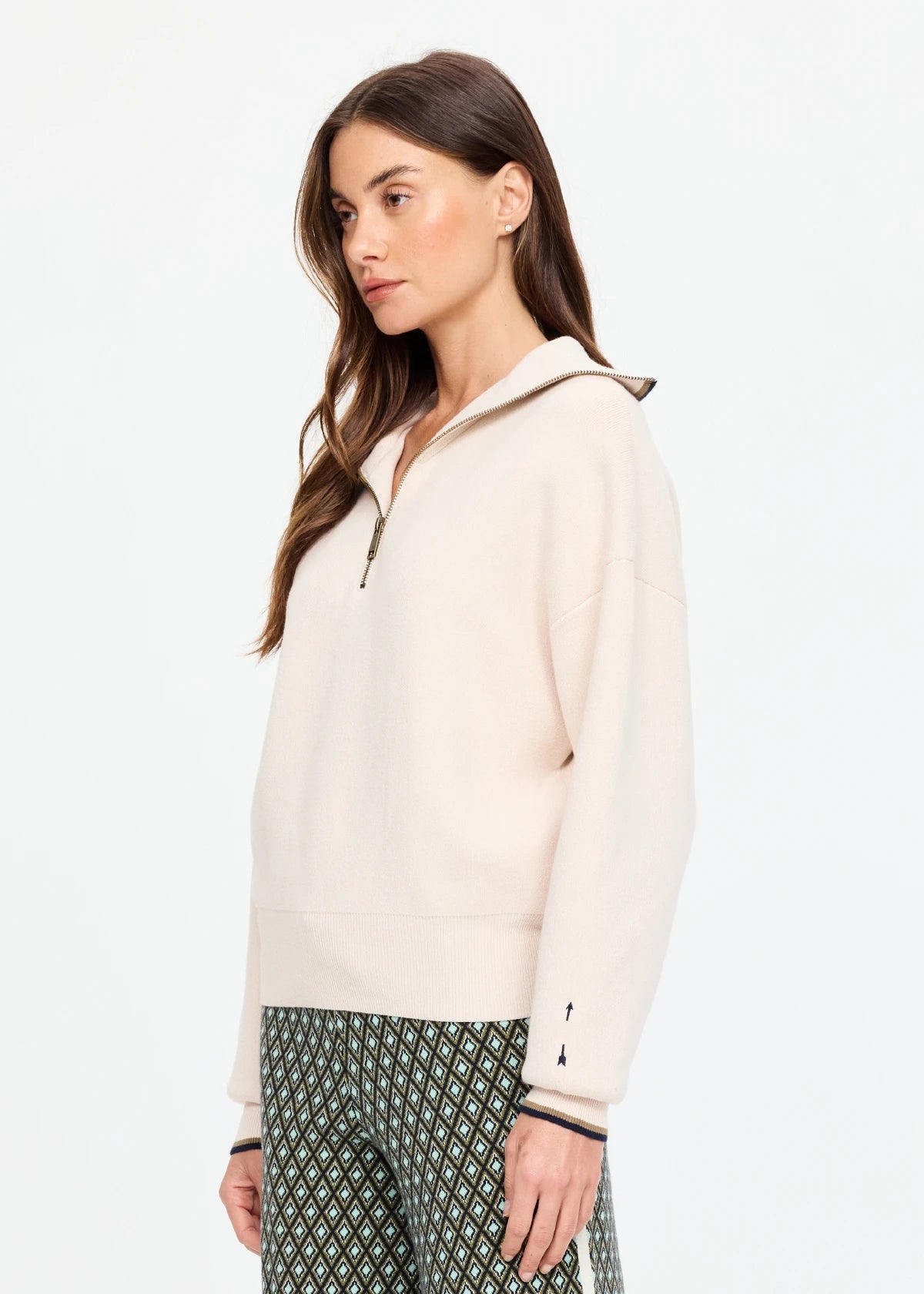 The Upside | Kairo Half Zip Knit - Cream