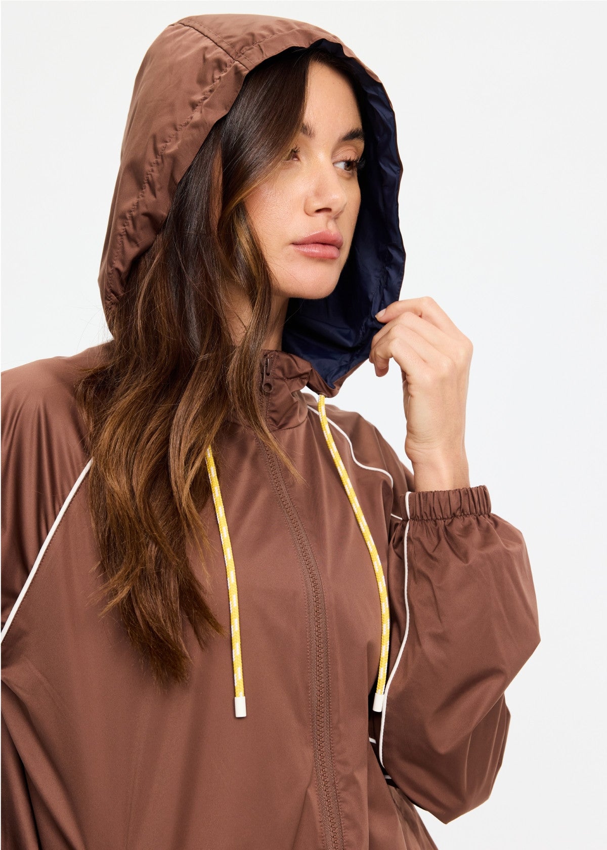 The Upside | Lila Zip Through Jacket - Chocolate