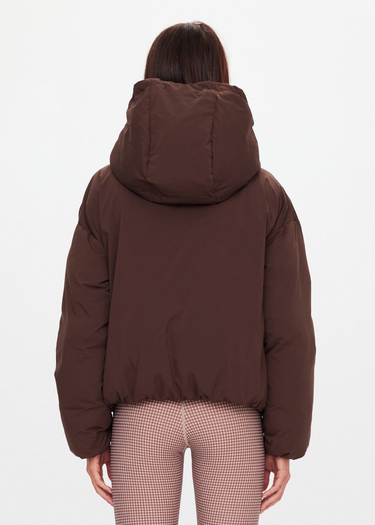 The Upside | Mercer Hooded Puffer Jacket - Cocoa