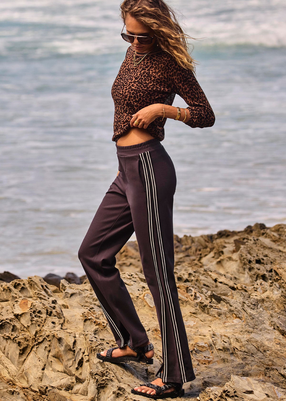 The Upside | Ludlow Ada Long Sleeve Knit - Leopard