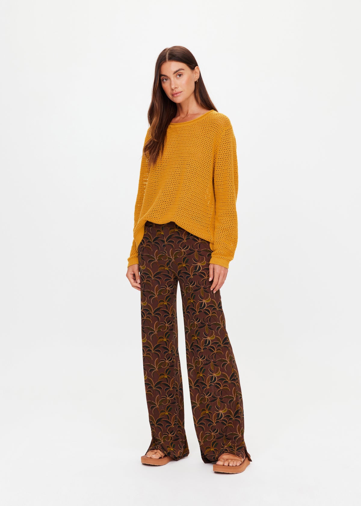 The Upside | Tash Straight Leg Pant - Palm Laguna