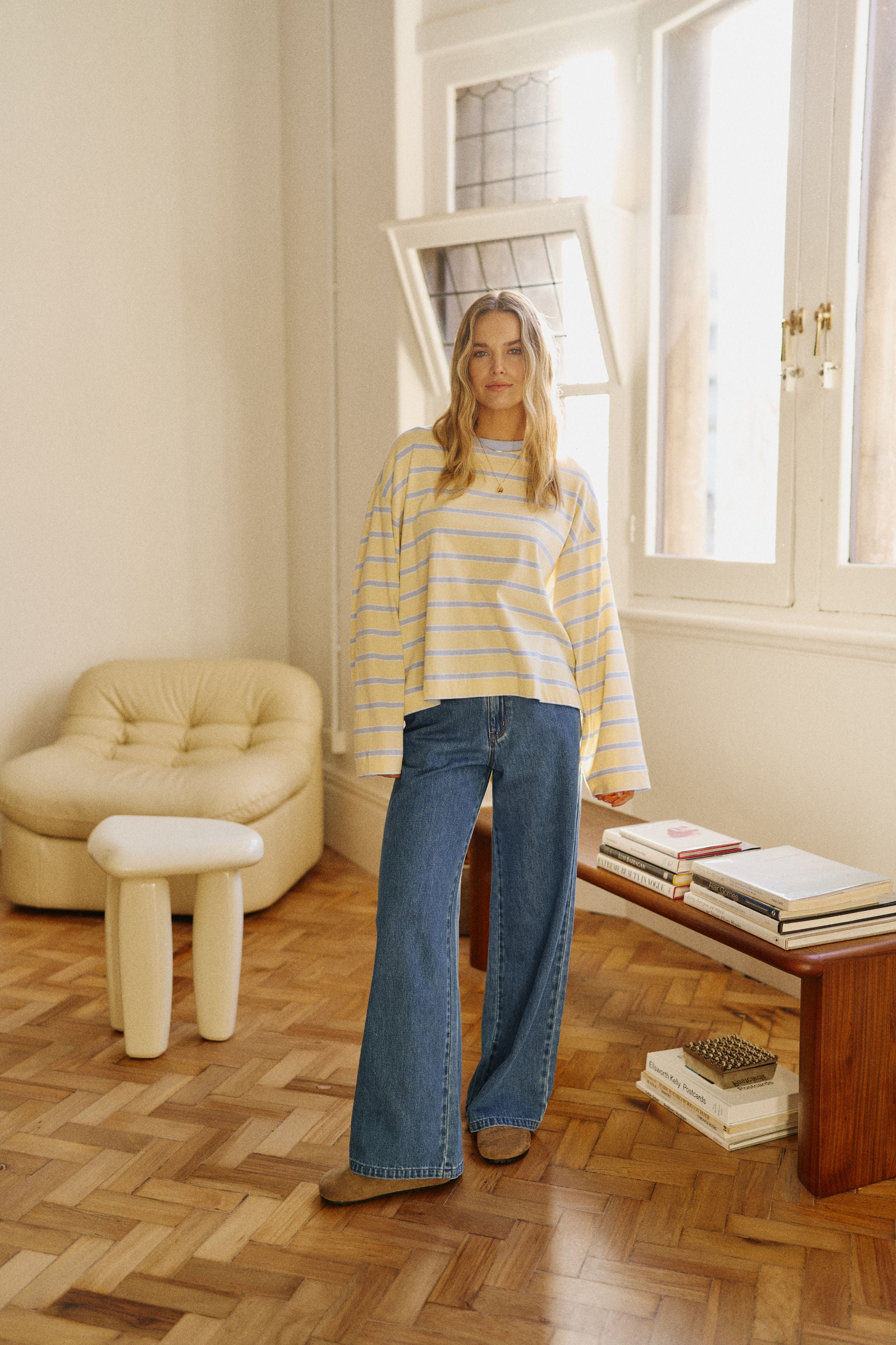 Ceres Life | Willow Soft Wide Leg Jean - Fresh Indigo
