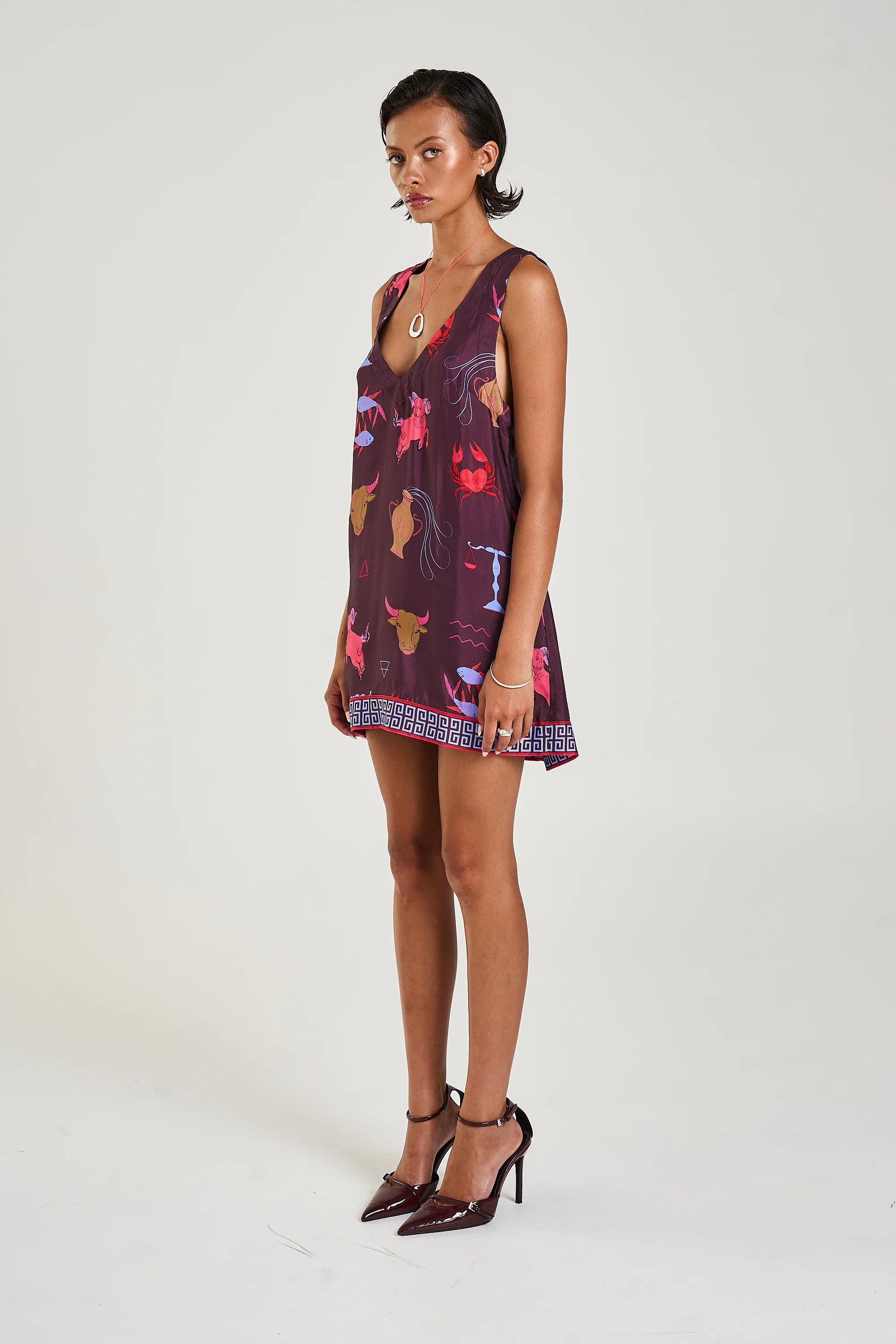 Summi Summi | V-Neck Shirt Dress - Zodiac