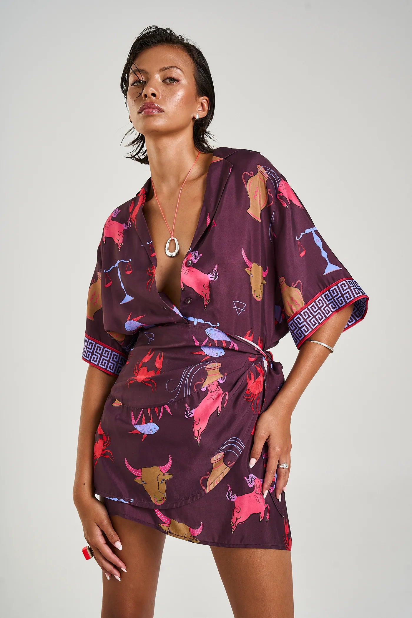Summi Summi | Button Up SS Shirt - Zodiac