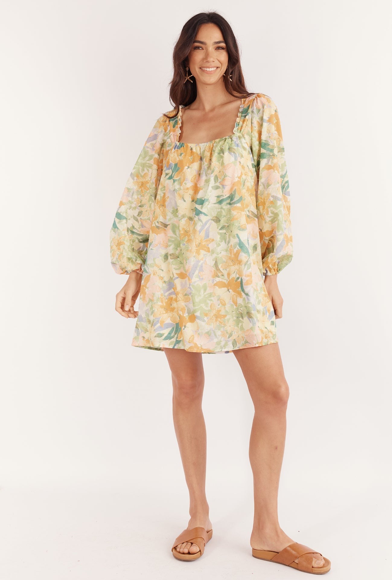 DUA MINI DRESS - WILDFLOWER PRINT