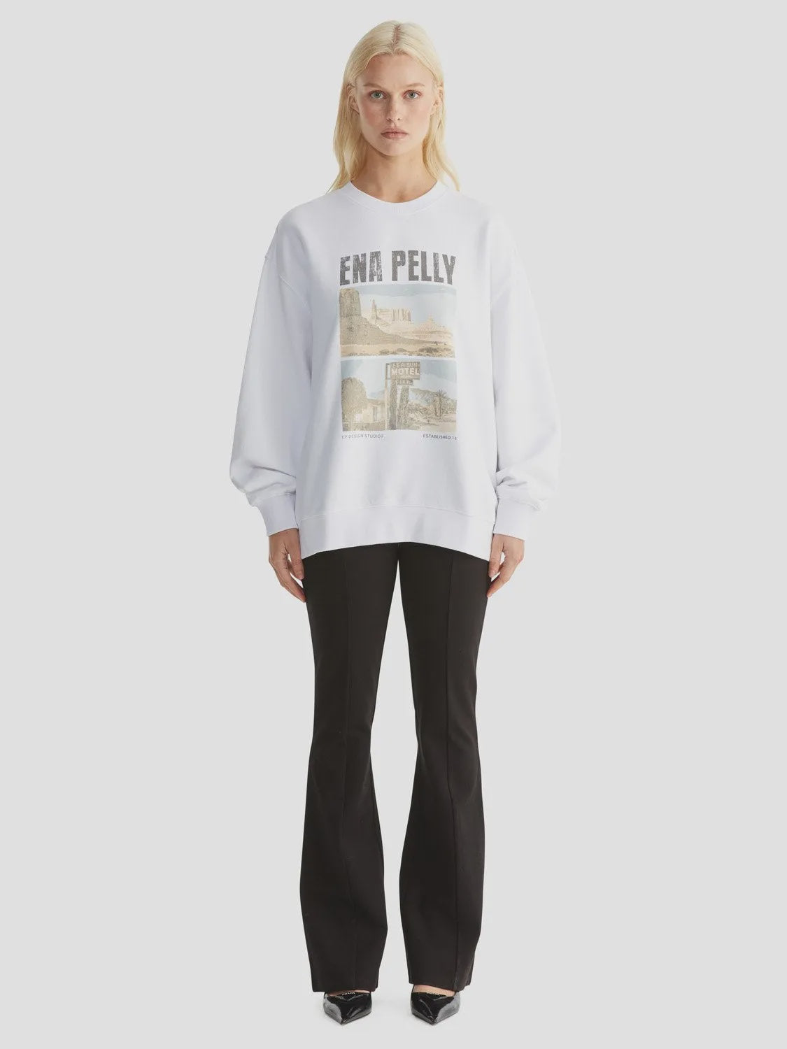 Ena Pelly | Lilly Relaxed Sweater Nevada White