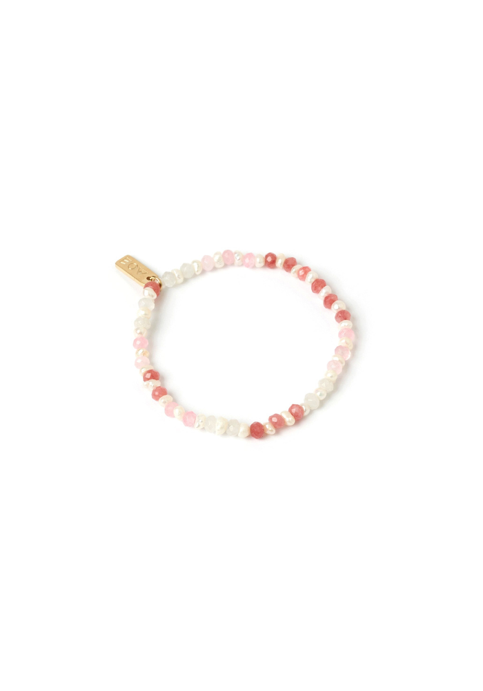 Arms Of Eve | Bloom Pearl and Gemstone Bracelet - Watermelon