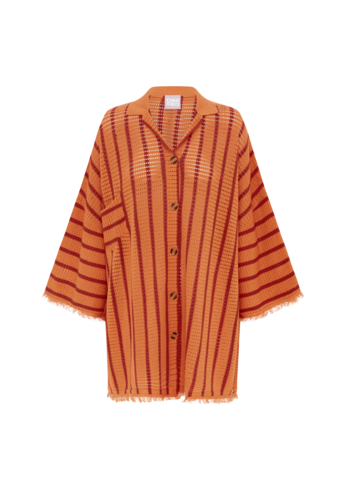 Ciao Ciao Vacation | Ombak Open Knit Button Down
