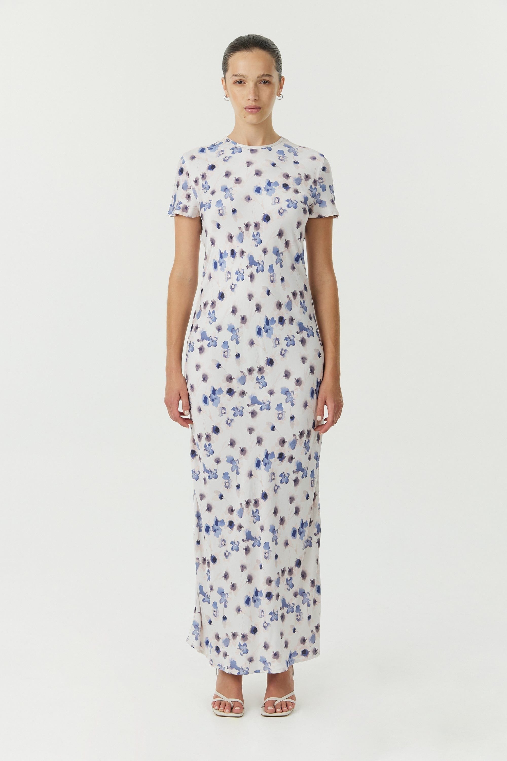 Blue Bell Maxi Bias Tee Dress