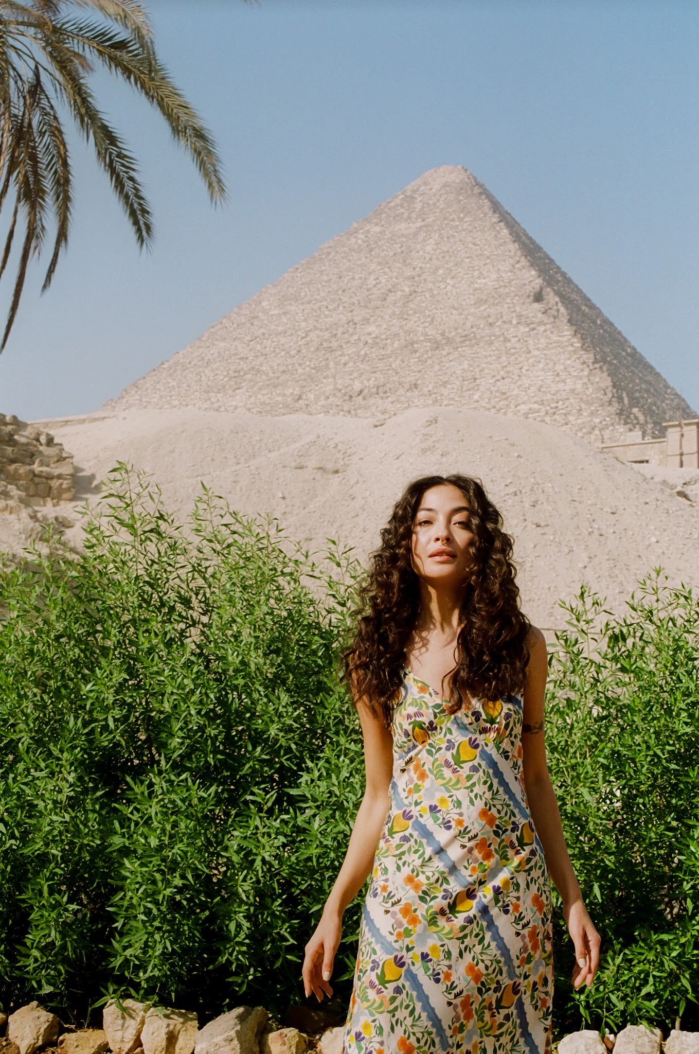 Kinga Csilla | Limone Triangle Slip Dress