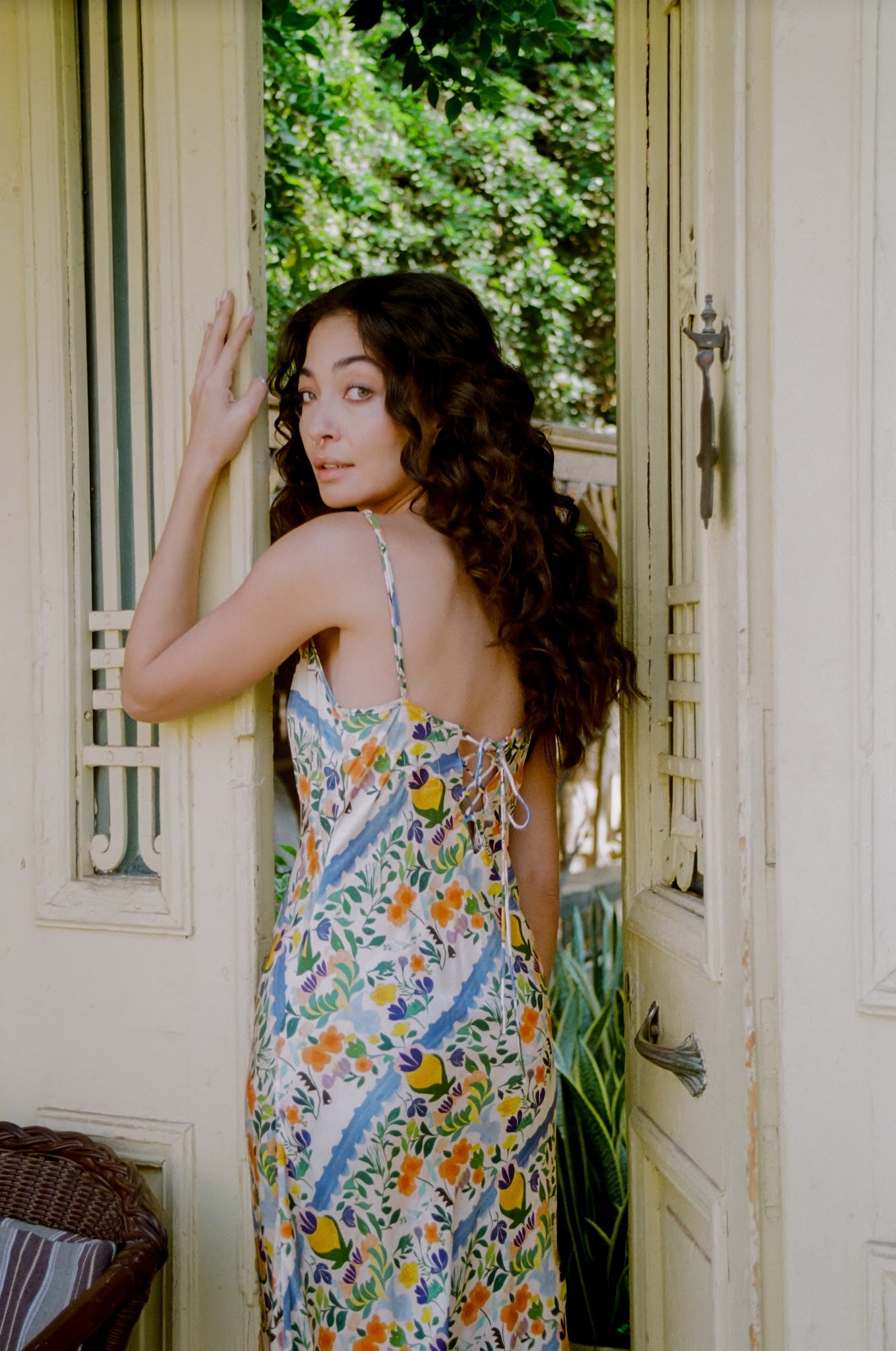 Kinga Csilla | Limone Triangle Slip Dress