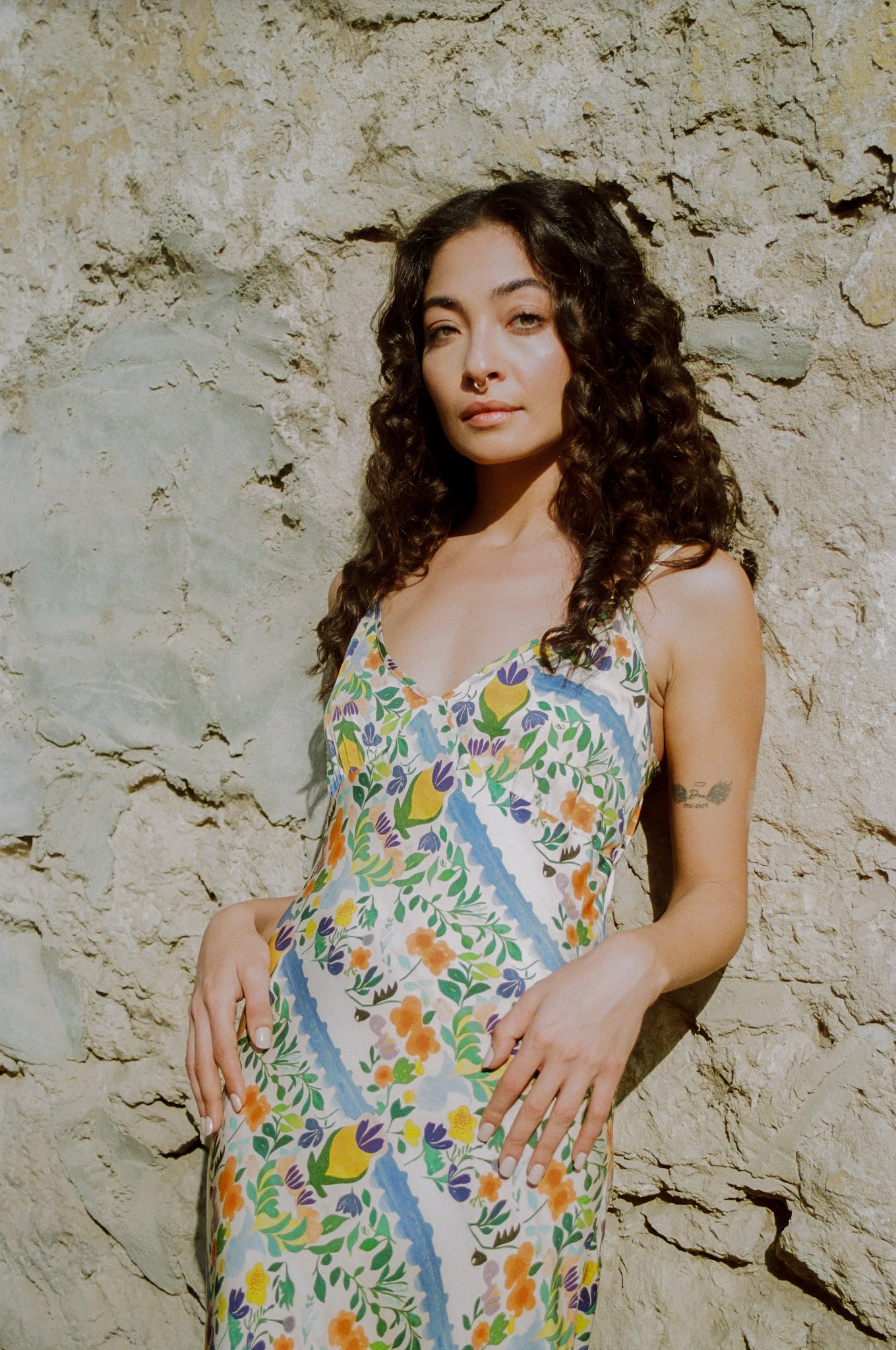 Kinga Csilla | Limone Triangle Slip Dress