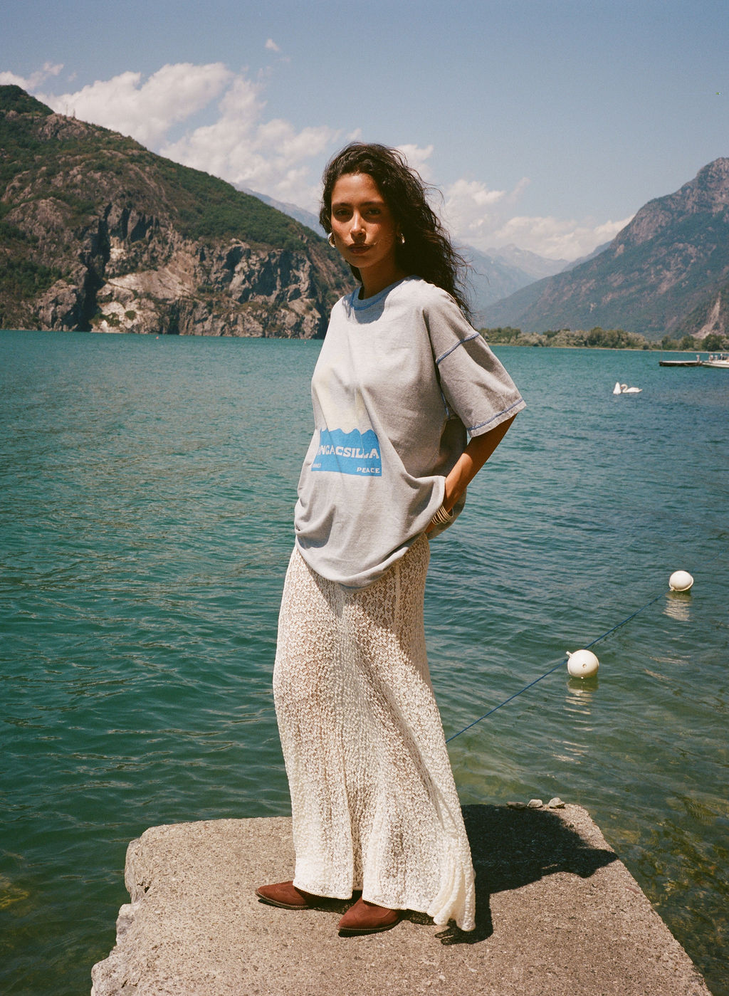 Kinga Csilla | Tarot Lace Mother Maxi Skirt