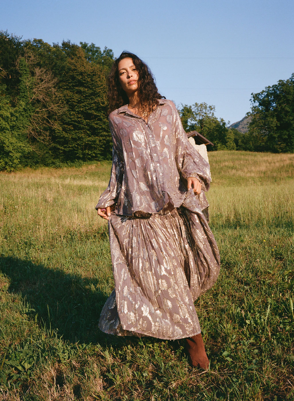 Kinga Csilla | Collector Asa Shirred Maxi Skirt