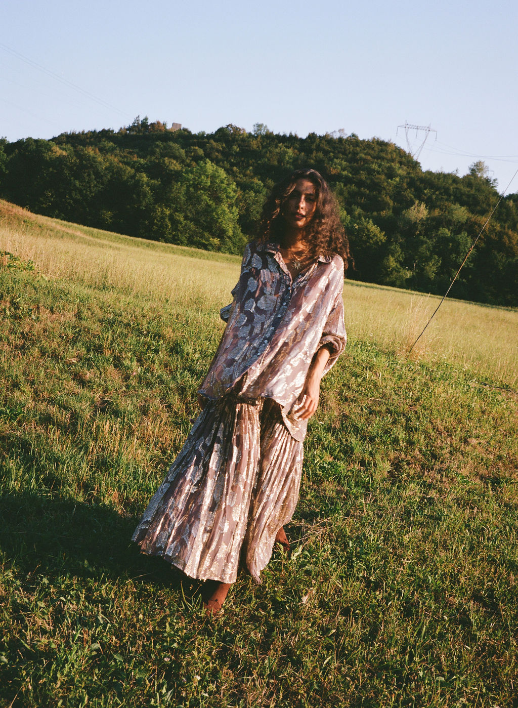 Kinga Csilla | Collector Asa Shirred Maxi Skirt